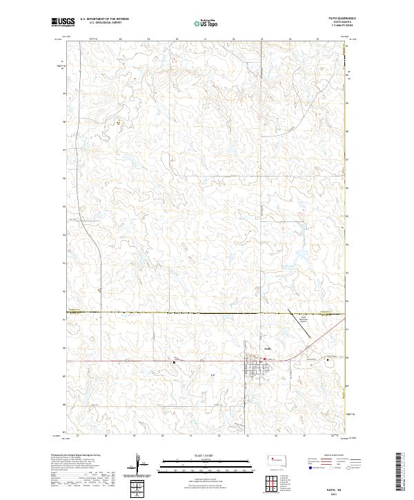 USGS Topographic Map – Faith