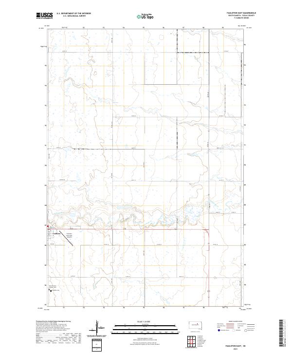 USGS Topographic Map – Faulkton East