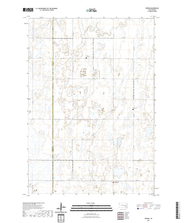 USGS Topographic Map – Fedora