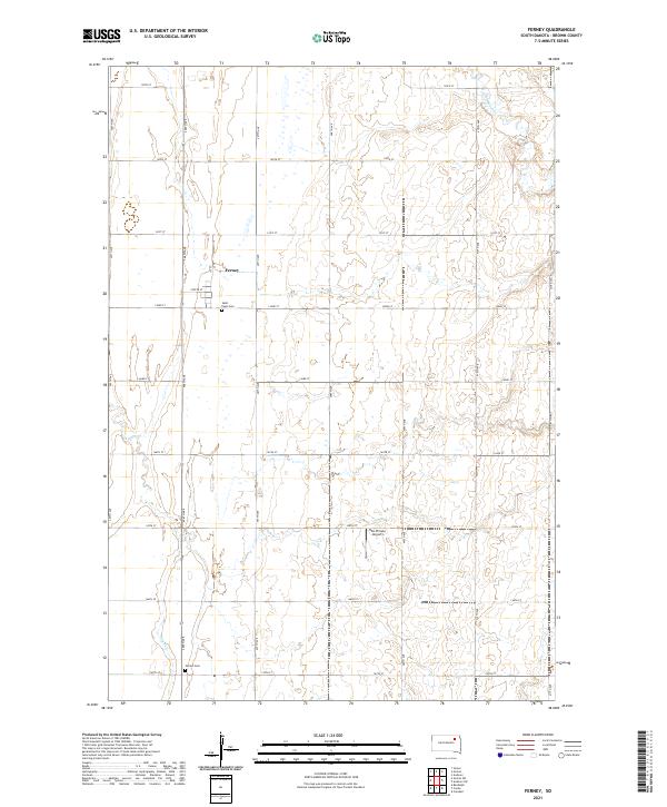 USGS Topographic Map – Ferney