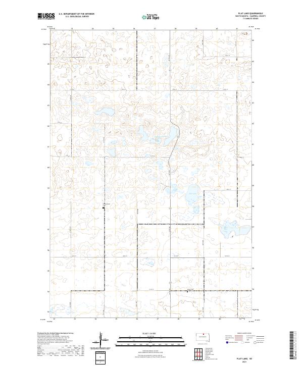 USGS Topographic Map – Flat Lake