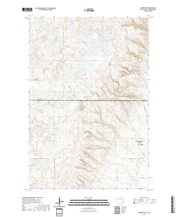 USGS Topographic Map – Forbes NW