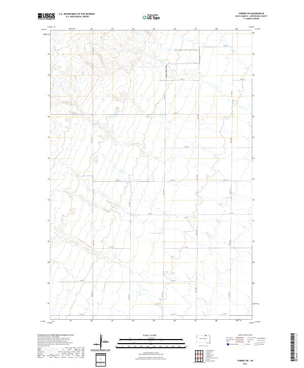 USGS Topographic Map – Forbes SW