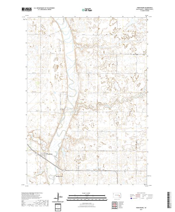 USGS Topographic Map – Forestburg