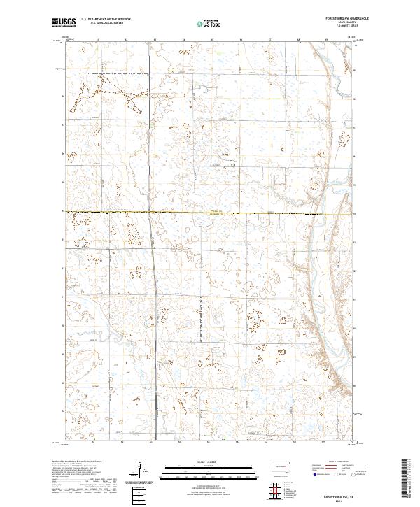 USGS Topographic Map – Forestburg NW