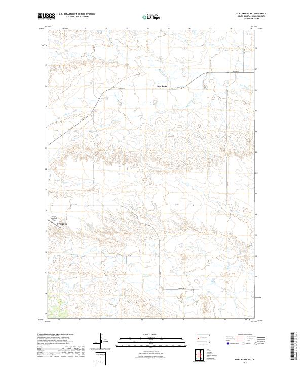 USGS Topographic Map – Fort Meade NE