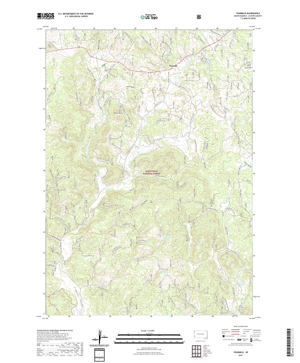 USGS Topographic Map – Fourmile