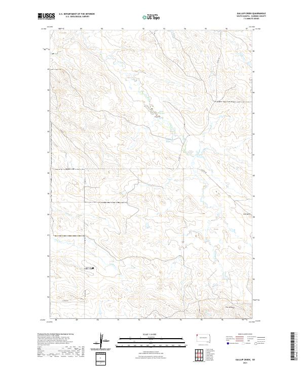 USGS Topographic Map – Gallup Creek
