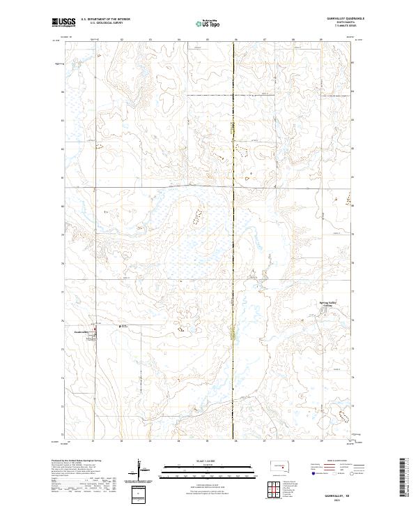 USGS Topographic Map – Gannvalley
