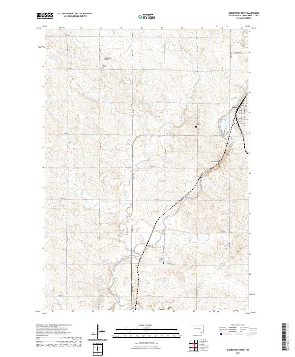 USGS Topographic Map – Garretson West