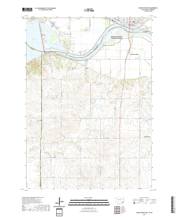 USGS Topographic Map – Gavins Point Dam