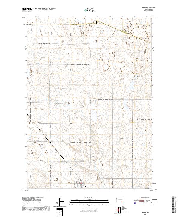 USGS Topographic Map – Geddes