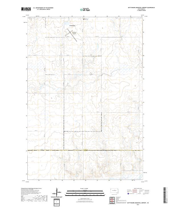 USGS Topographic Map – Gettysburg Municipal Airport