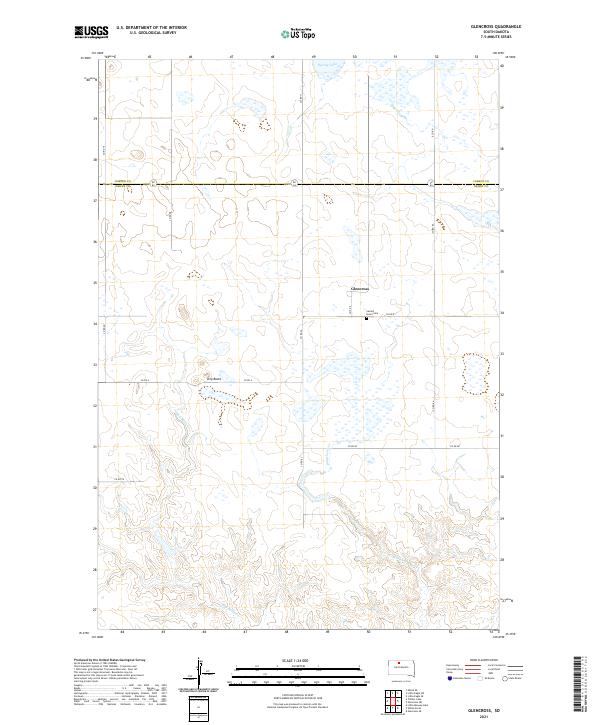 USGS Topographic Map – Glencross