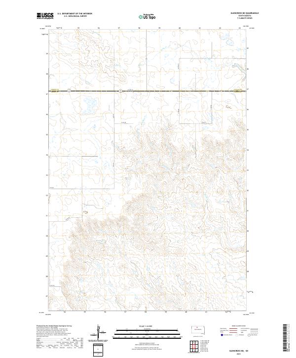 2021 Map of Glencross NE, 2021 Print