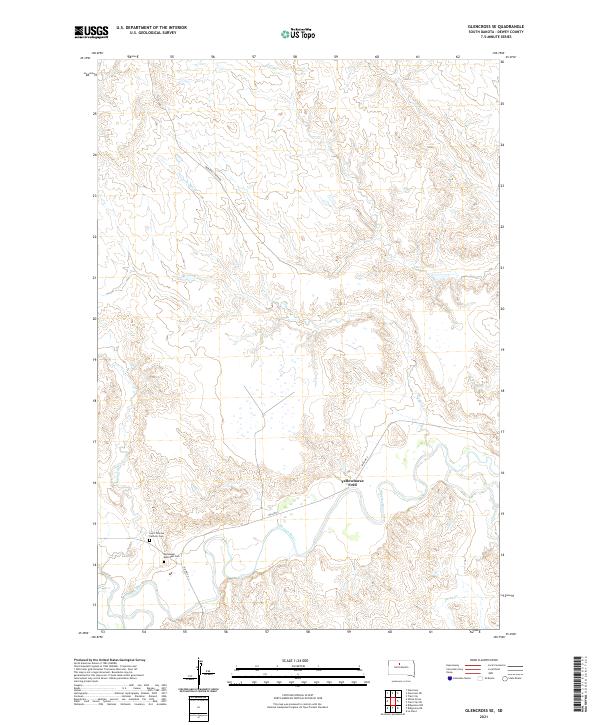 USGS Topographic Map – Glencross SE