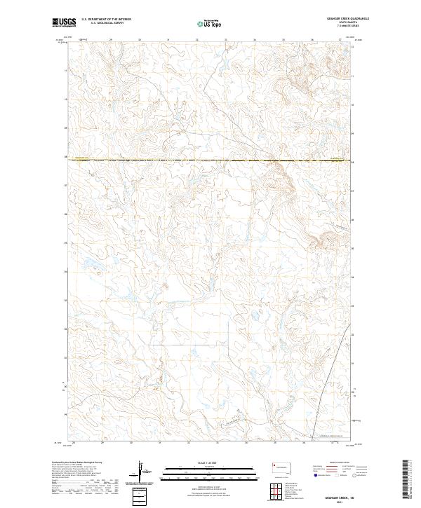 USGS Topographic Map – Granger Creek