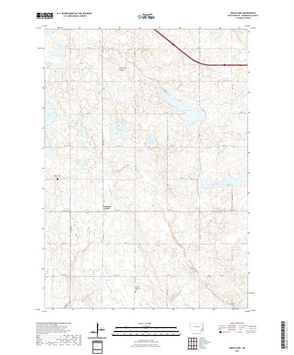 USGS Topographic Map – Grass Lake
