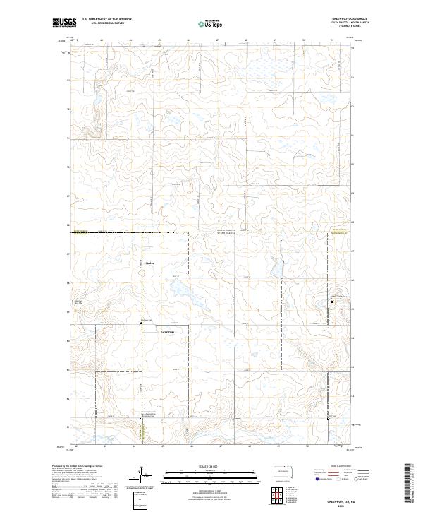 USGS Topographic Map – Greenway