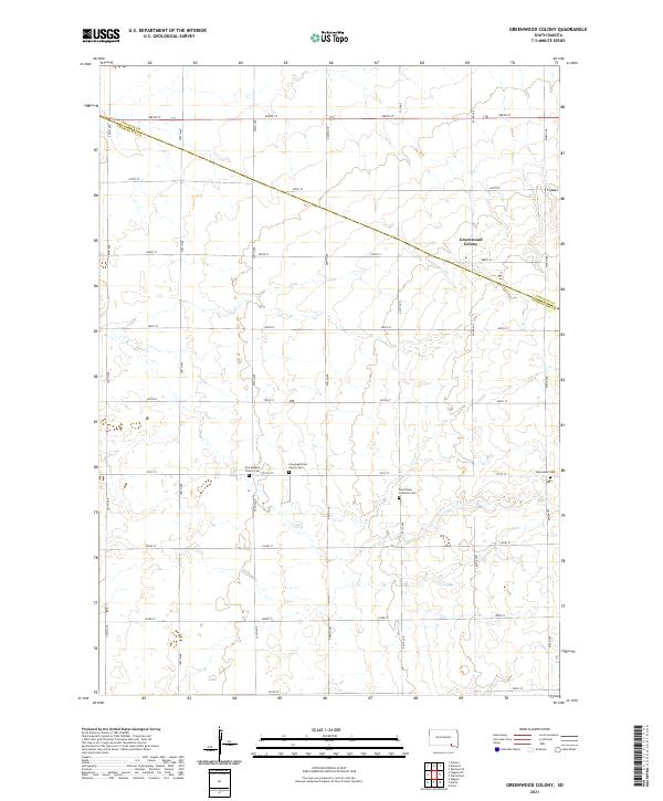 USGS Topographic Map – Greenwood Colony