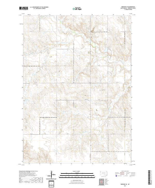 USGS Topographic Map – Gregory SE