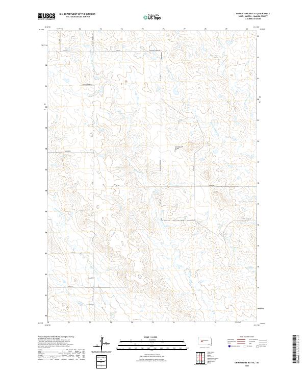 USGS Topographic Map – Grindstone Butte