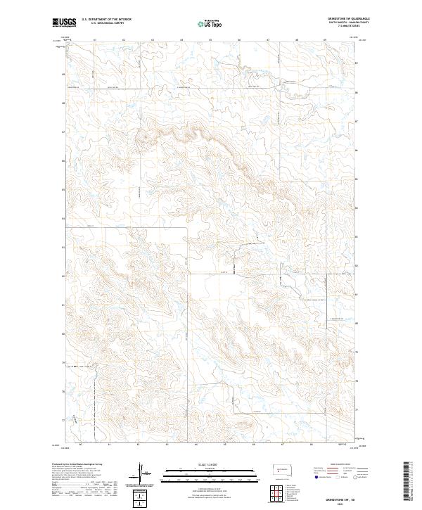 USGS Topographic Map – Grindstone SW