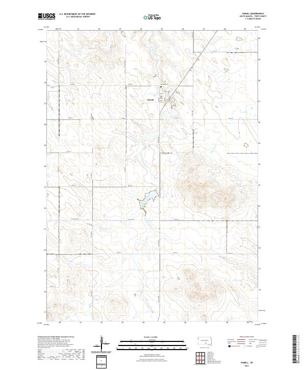 USGS Topographic Map – Hamill