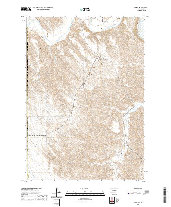 USGS Topographic Map – Hamill NE