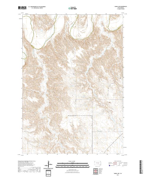 USGS Topographic Map – Hamill NW