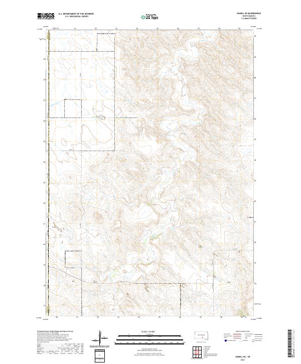 USGS Topographic Map – Hamill SE