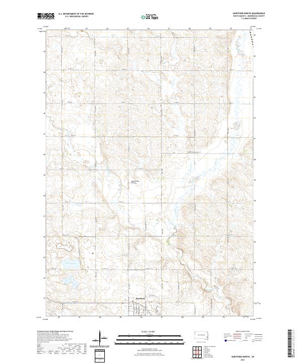 USGS Topographic Map – Hartford North
