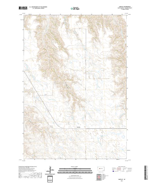 USGS Topographic Map – Hartley