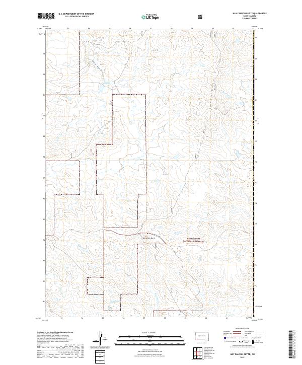 USGS Topographic Map – Hay Canyon Butte
