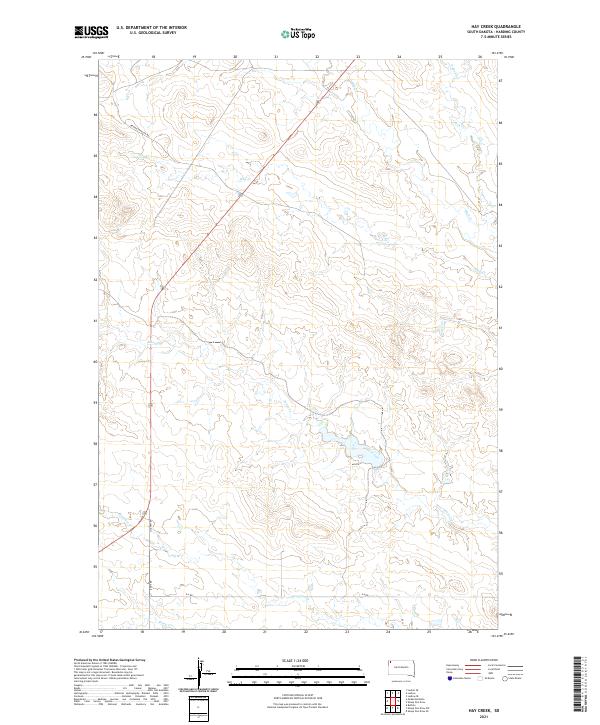 USGS Topographic Map – Hay Creek
