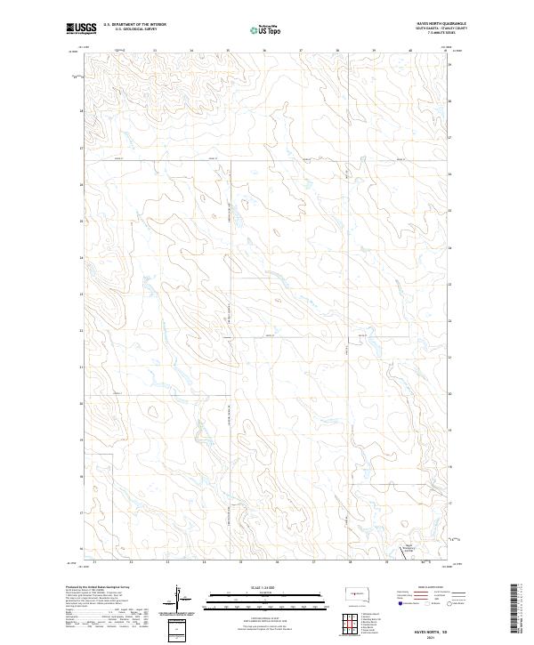 USGS Topographic Map – Hayes North