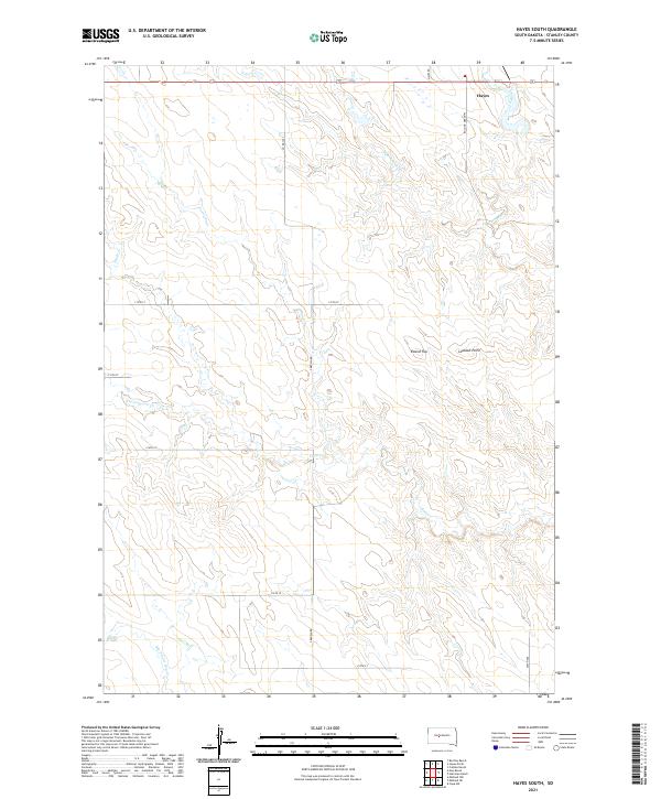 USGS Topographic Map – Hayes South