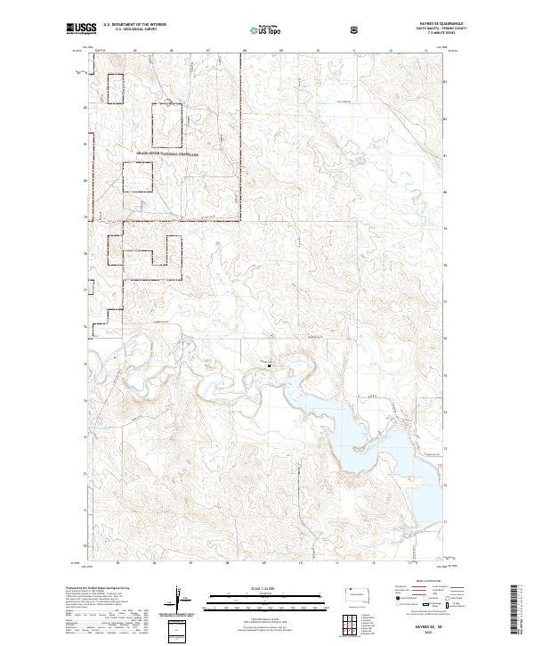 USGS Topographic Map – Haynes SE