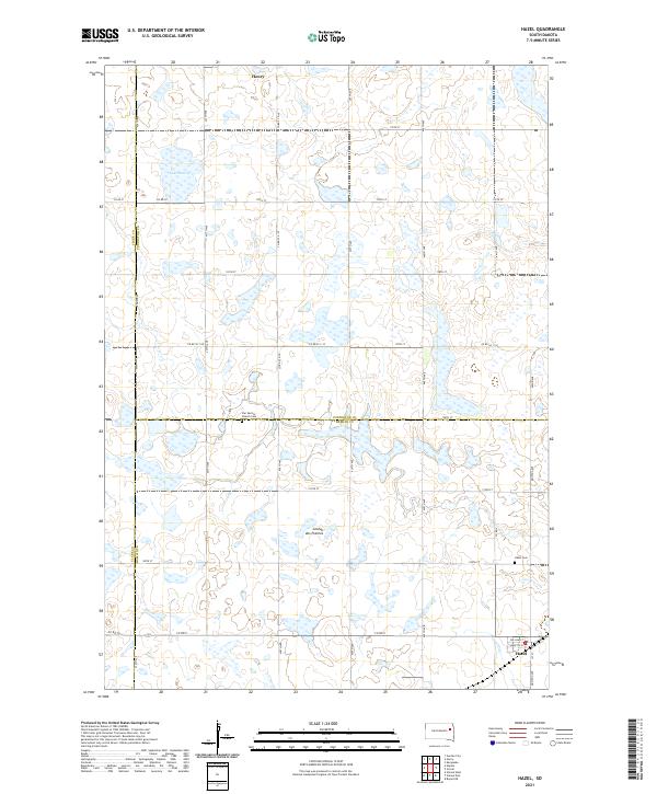 USGS Topographic Map – Hazel