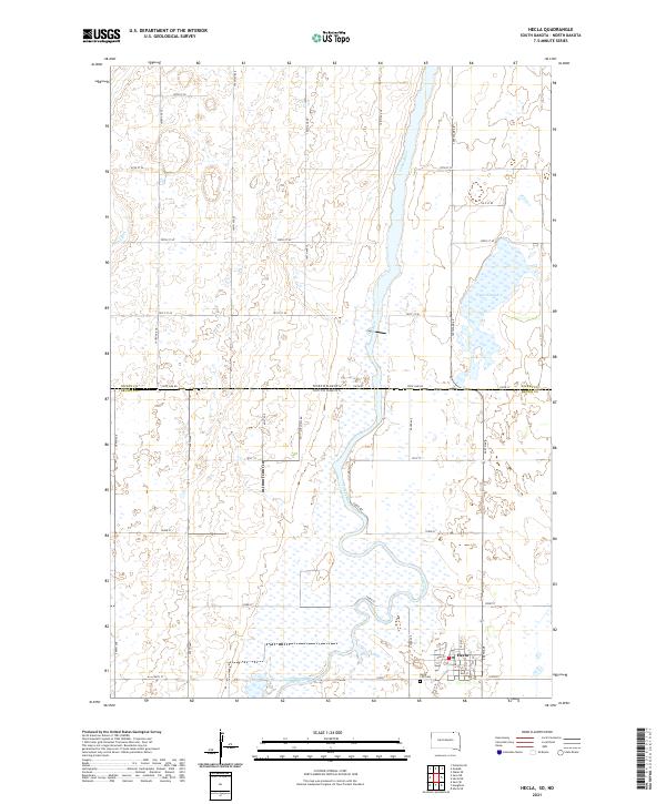 USGS Topographic Map – Hecla