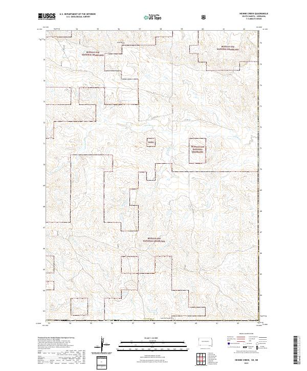USGS Topographic Map – Heinne Creek