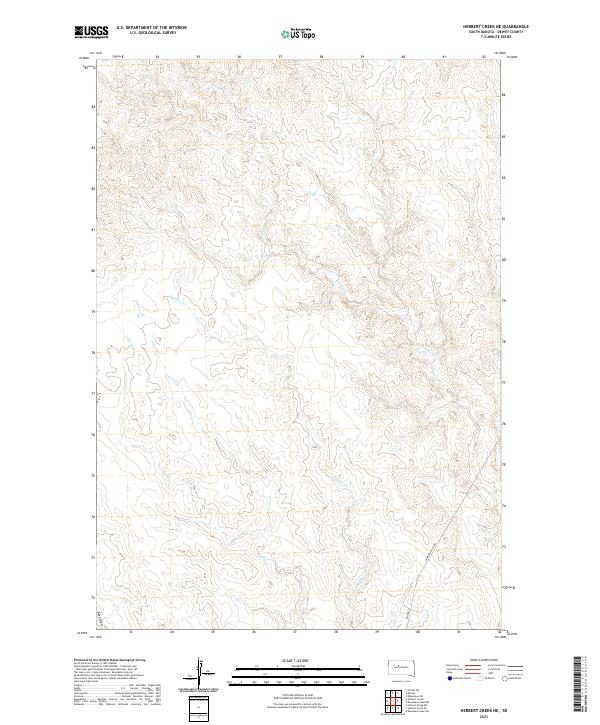 2021 Map of Herbert Creek NE, 2021 Print