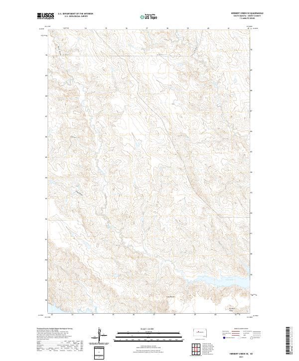 USGS Topographic Map – Herbert Creek SE