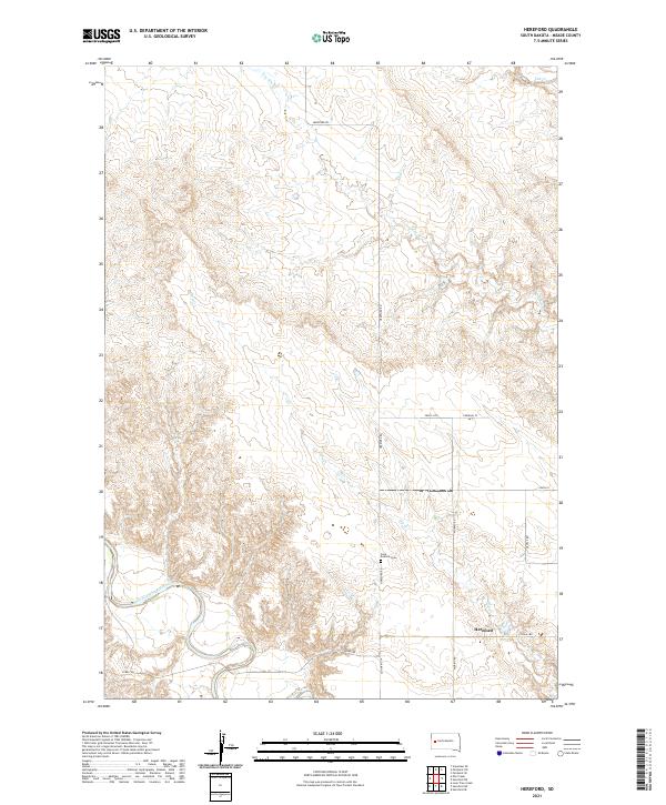 USGS Topographic Map – Hereford