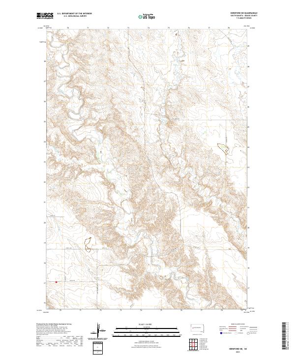 USGS Topographic Map – Hereford NE