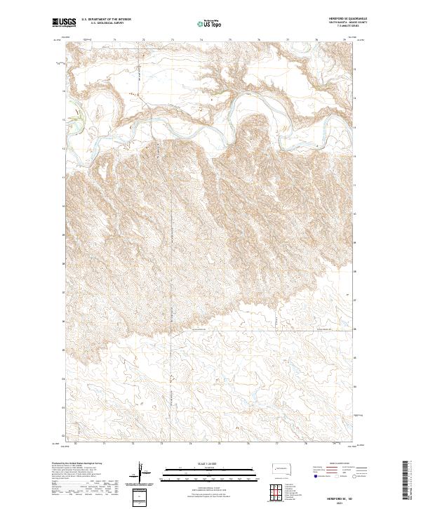 USGS Topographic Map – Hereford SE