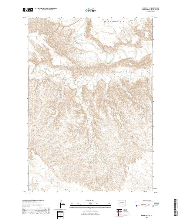 USGS Topographic Map – Hereford SW