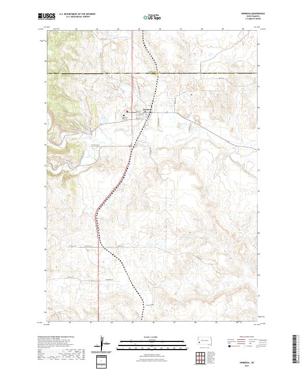 USGS Topographic Map – Hermosa