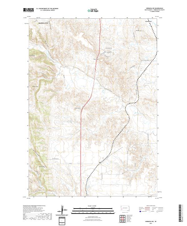 USGS Topographic Map – Hermosa NW