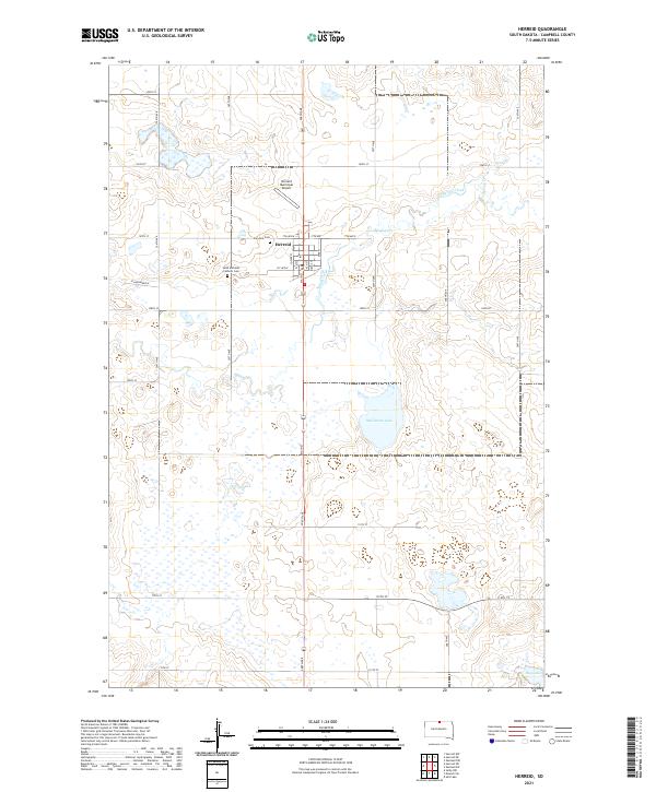 USGS Topographic Map – Herreid